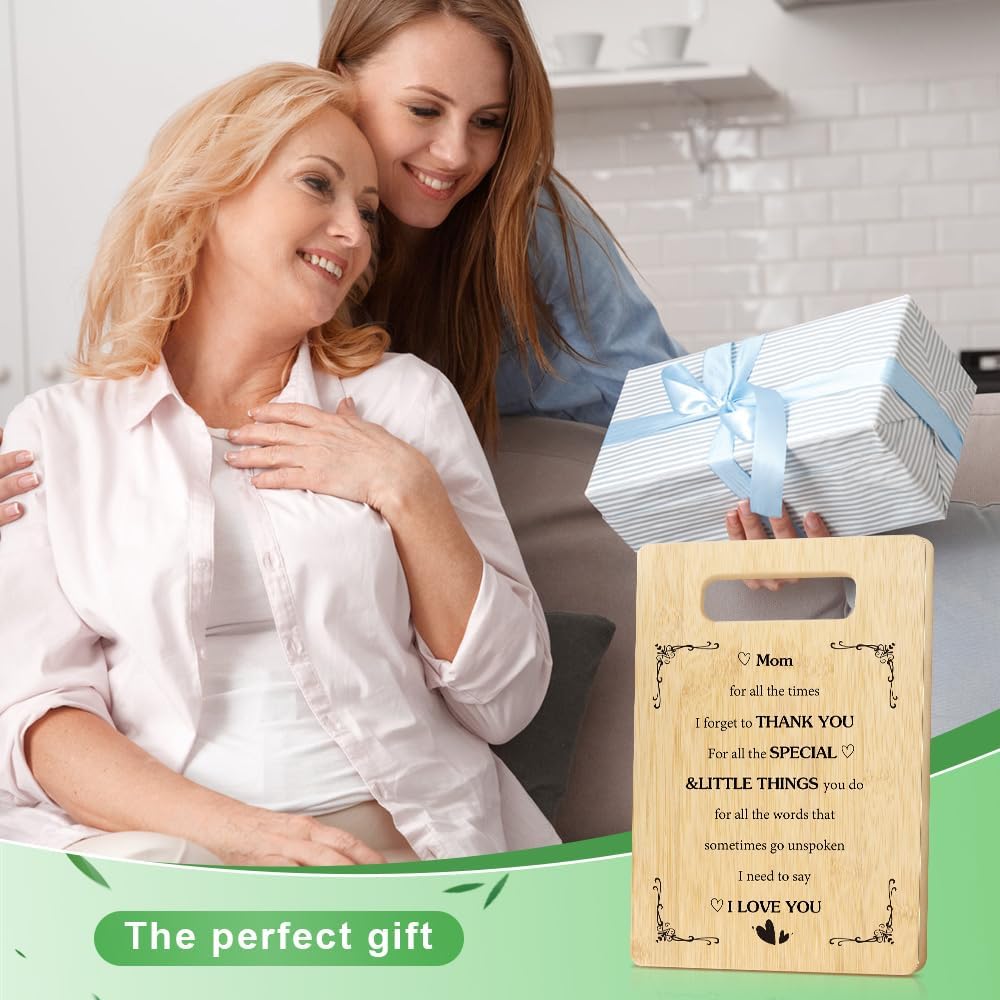 Mothers Day Gifts for Mom Stocking Stuffers Christmas Birthday Valentines Day I Love You Thank You Halloween Easter Gifts for Mom Special Unique Cutting Board 7.8 * 11.8 Inch Present - Image 6