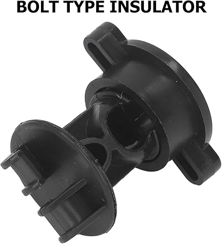 Miniatura 6 de Aisladores de poste redondo apretado, 100 piezas de ABS tipo aisladores eléctricos de valla aislantes eléctricos de sujeción de alambre para valla