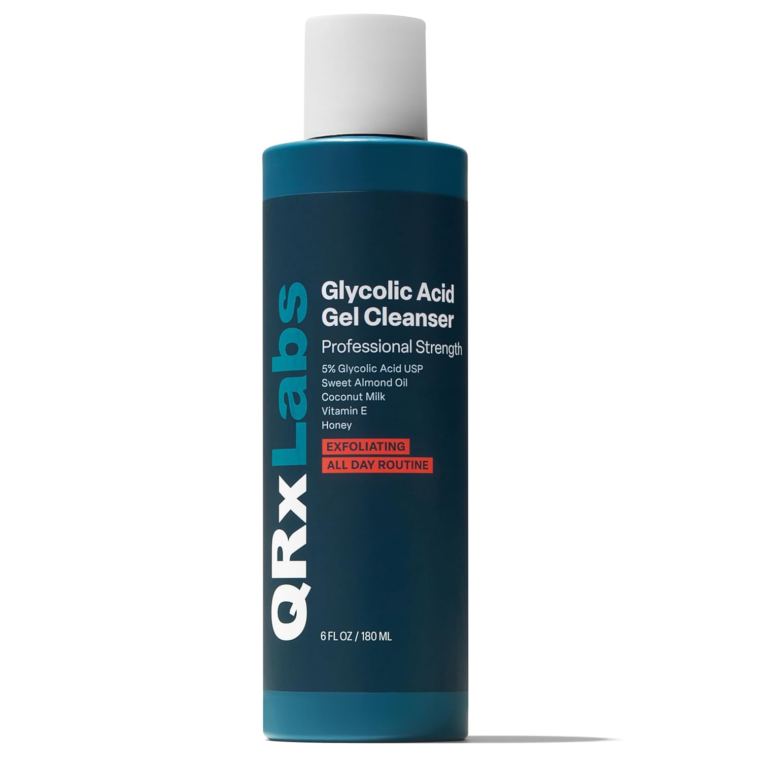 QRxLabs Glycolic Acid Face Wash – Gentle Exfoliating Gel Cleanser for Smoother Looking Skin – Helps Improve Texture & Hydration – Ideal for Blemish-Prone Skin and Ingrown Hairs – 6 oz QRxLabs Glycolic Acid Face Wash – Gentle Exfoliating Gel Cleanser for Smoother Looking Skin – Helps Improve Texture & Hydration – Ideal for Blemish-Prone Skin and Ingrown Hairs – 6 oz