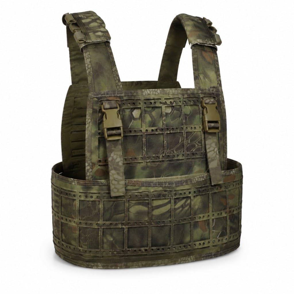 Lekka Kamizelka Taktyczna Camo Molle Regulowany Modułowy Nośnik Płyty 1000D Nylon Outdoor Airsoft Polowanie