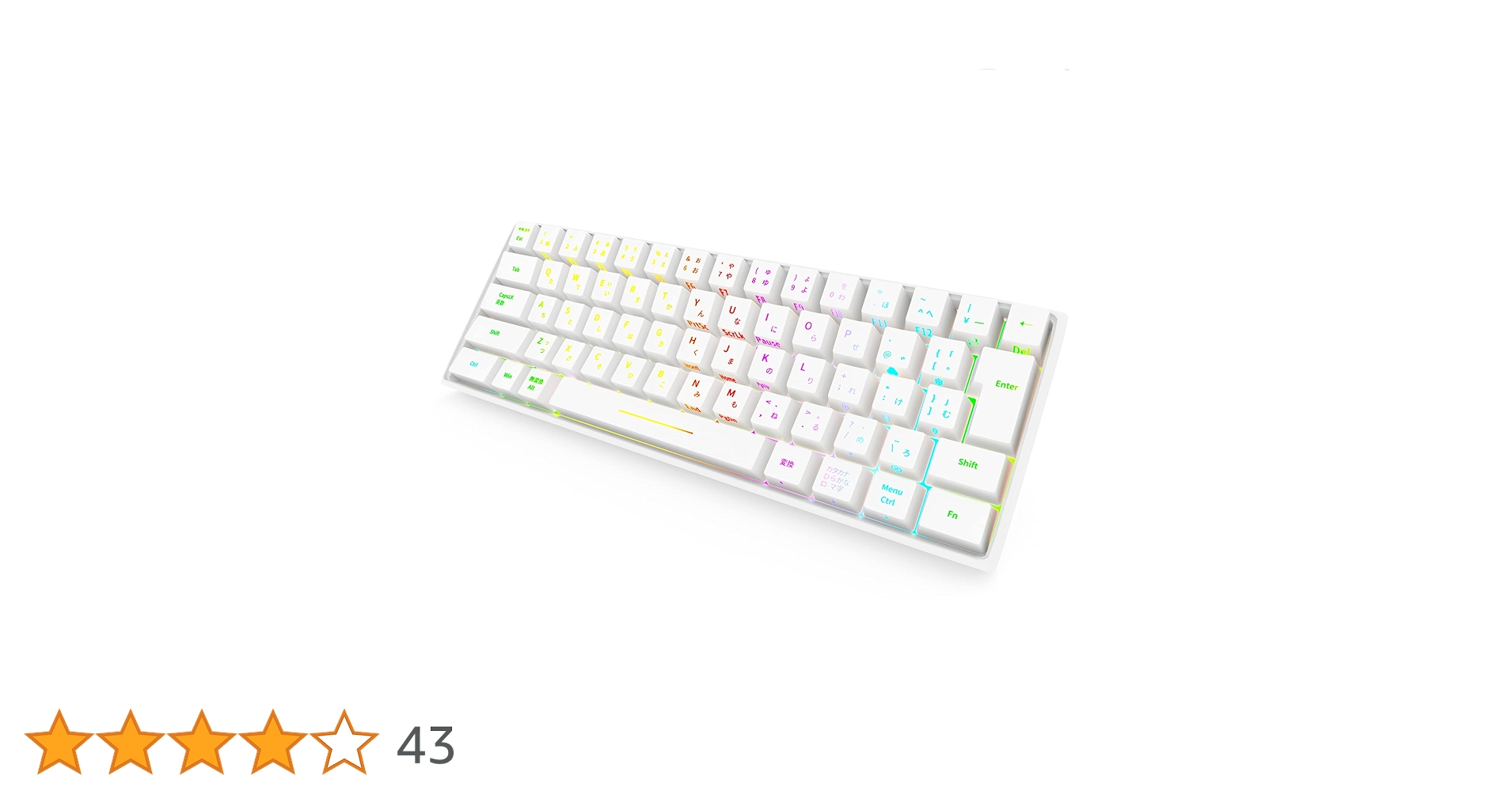 Amazon | WENRUI メカニカルキーボード 機械式 ゲーミングキーボード