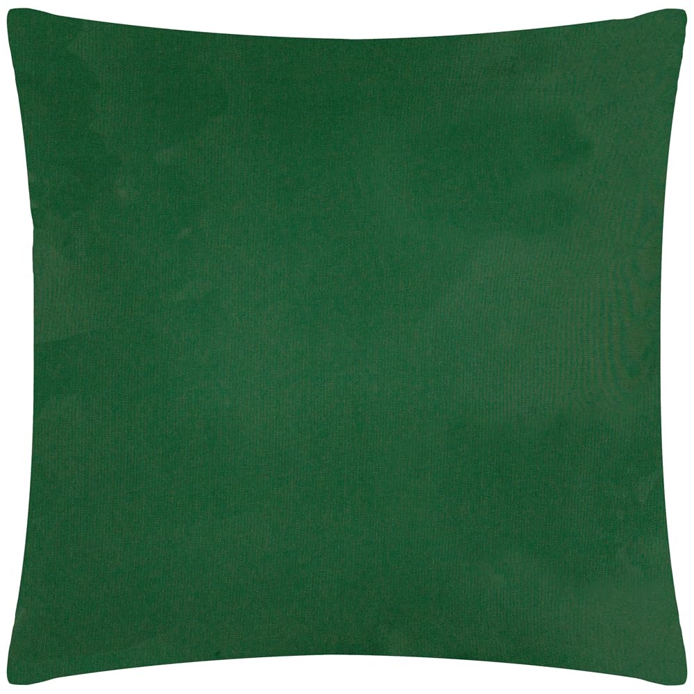 furn. Plain Bottle Green Outdoor Cushion - UV and Water Resistant Polyester Fabric