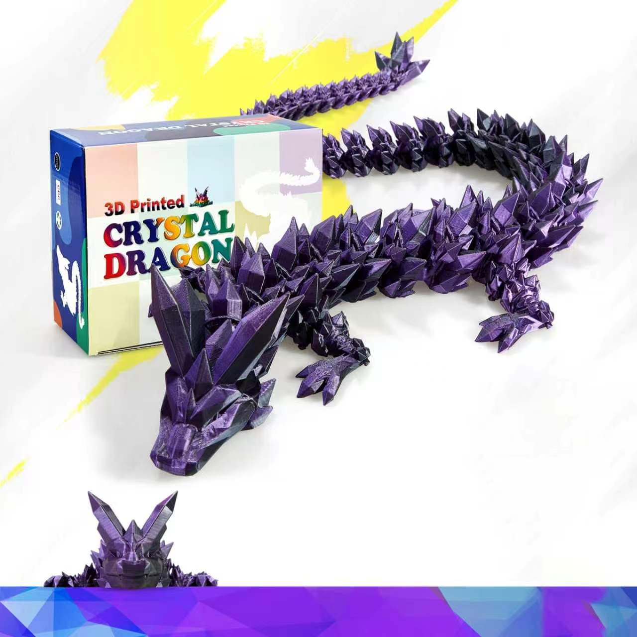 HyBaiS 30in Giant 3D Printed Dragon