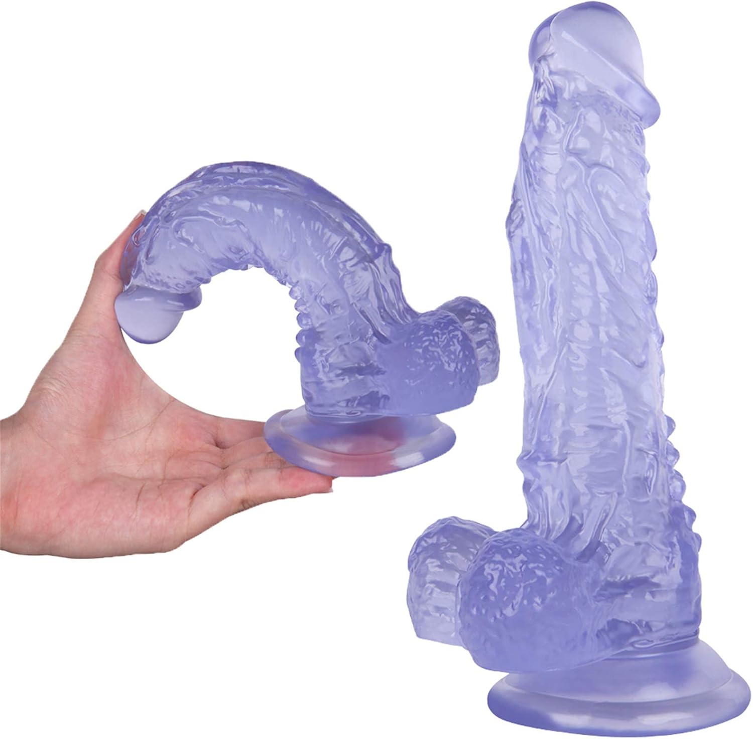 Dildo Anal Dildo with Powerful Suction Cup Realistic Dildos Real Dong Penis Replica Sex Toy for Couples(Green)
