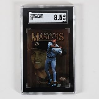 1997 Topps Finest Derek Jeter Graded Card #166 Gold - SGC 8.5
