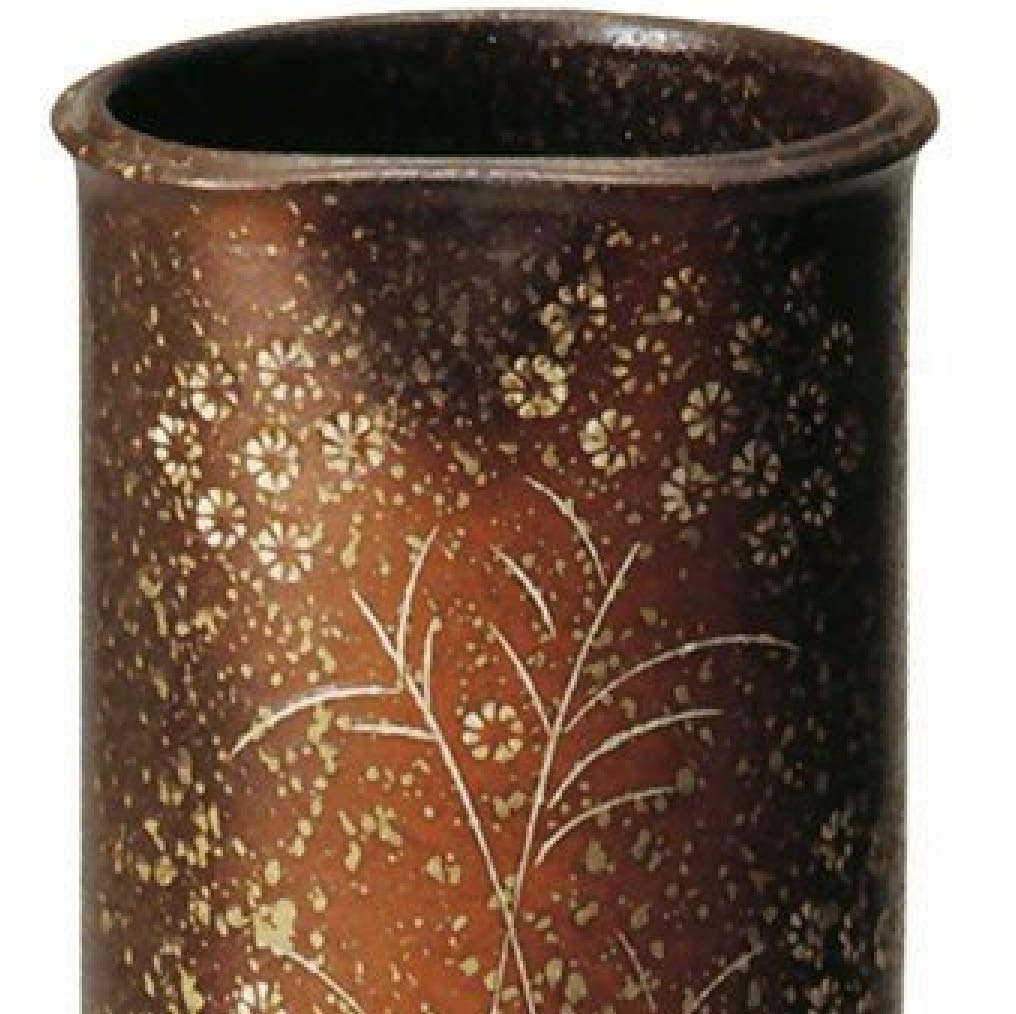 お値下げしました⤵信楽焼傘立て  草花紋 高さ４１cm Amazon｜ギフト包装承ります 草花紋傘立 【信楽焼 傘立】 / お