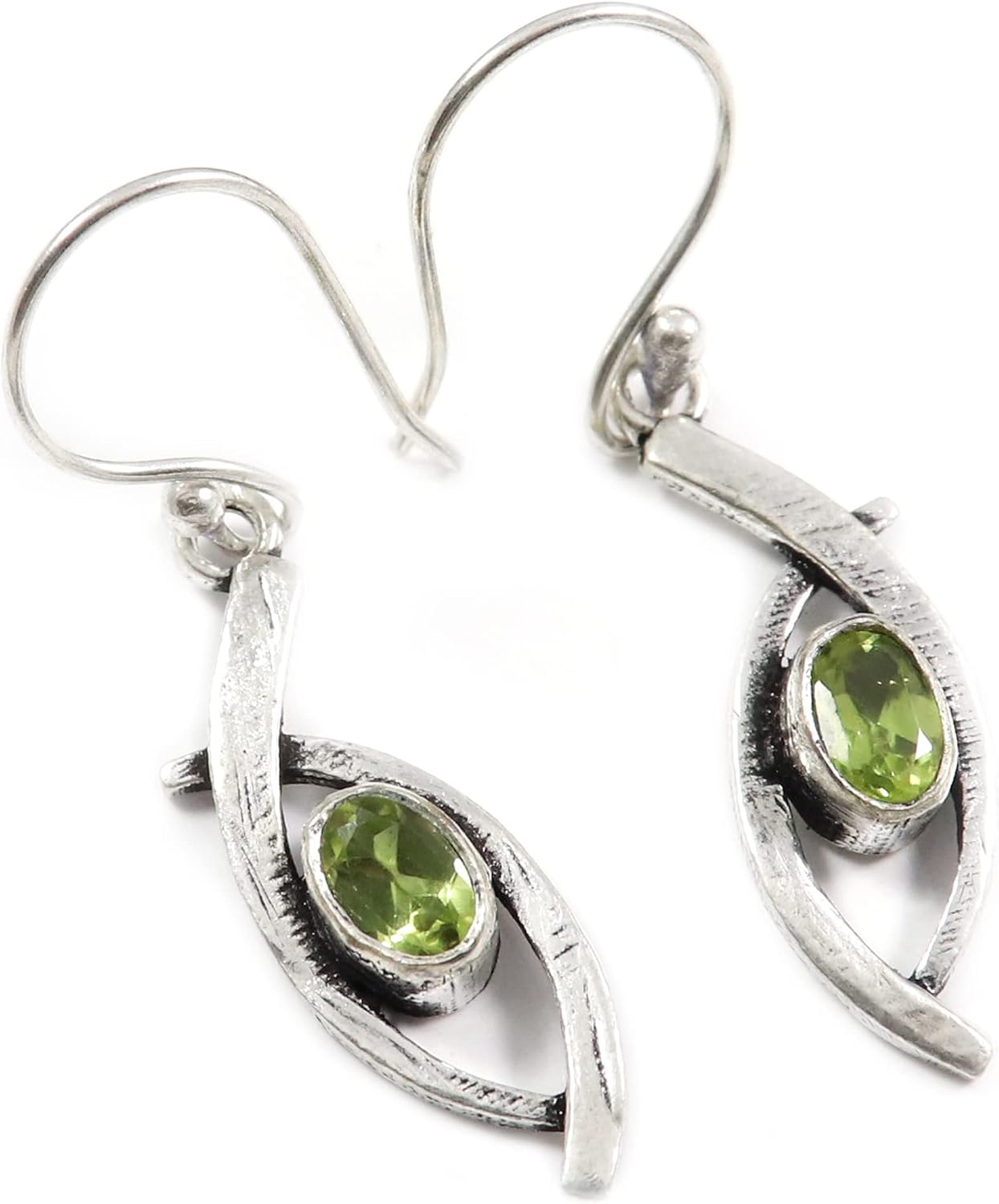 Goyal Exports 925 Sterling Amethyst Faceted Garnet Faceted Blue Topaz Faceted Gemstone Silver Drop Dangle Earring Jewelry SEG149