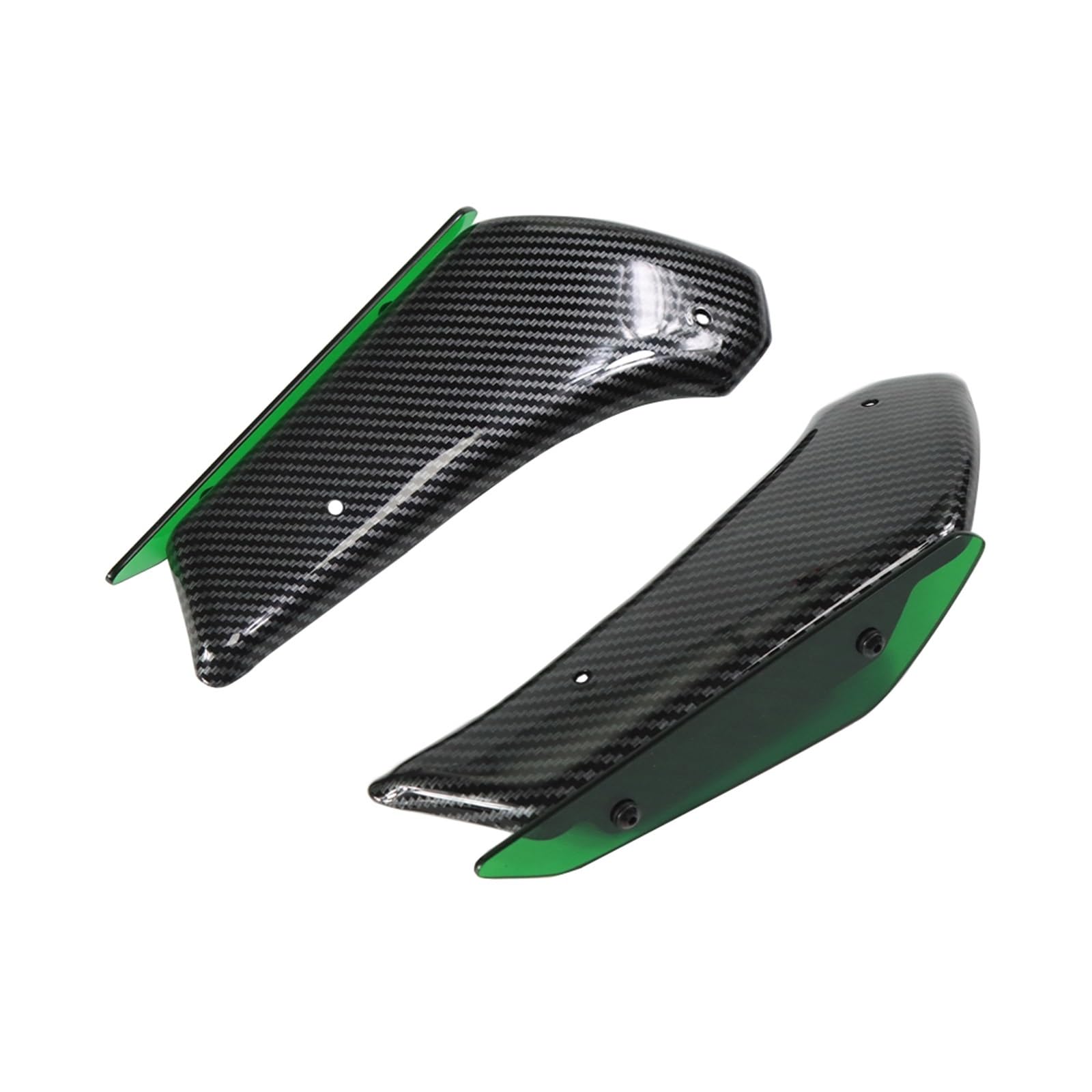 Kit d'ailes aérodynamiques fixes Suzuki GSXR carbone et vert