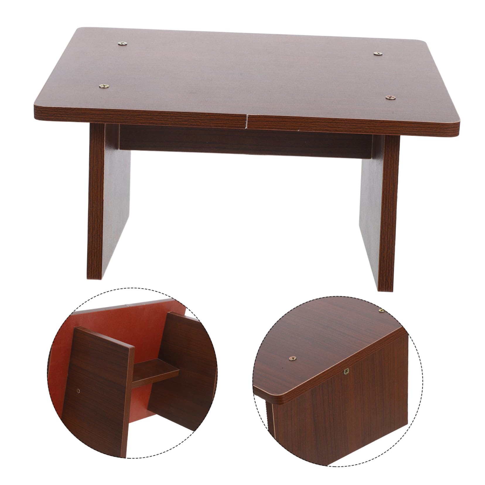 Sgabello Poggiapiedi da Ufficio in Legno Inclinato Antiscivolo | Supporto per Postura, Leggero per Sala Studio e Salotto, Design Moderno Contemporaneo