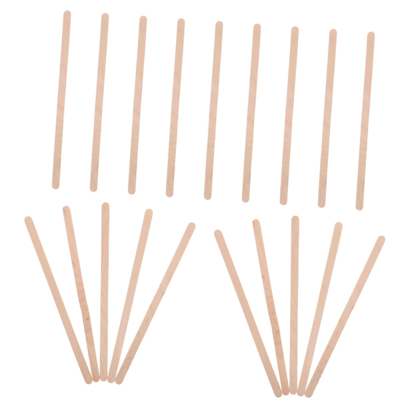 Bâtonnets café jetables avec touillettes lisses pour mélange parfait