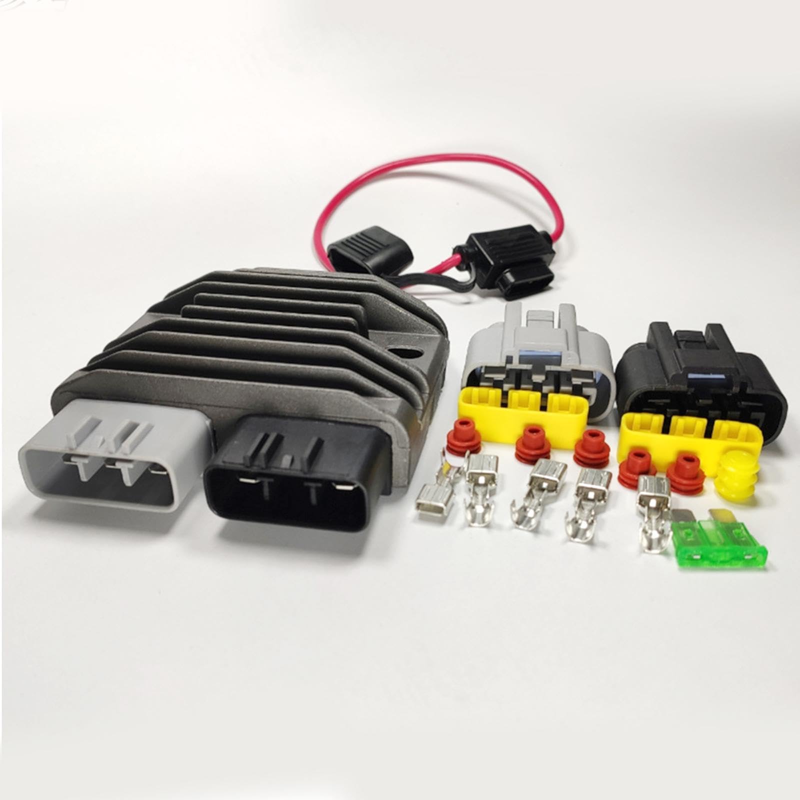 Amagogo Spannungs Motorrad Gleichrichter Aluminium Zubehör Ersatzteile Passend Ersatz Langlebig für Mosfet FH020AA FH012AA Reparatur Werkstatt
