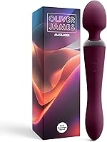 Vista 19 de Oliver James Vibrador de Varita para Mujeres - Vibrador Dildo de Juguete para Adultos Silencioso con 20 Patrones y 8 Velocidades Batería de 6