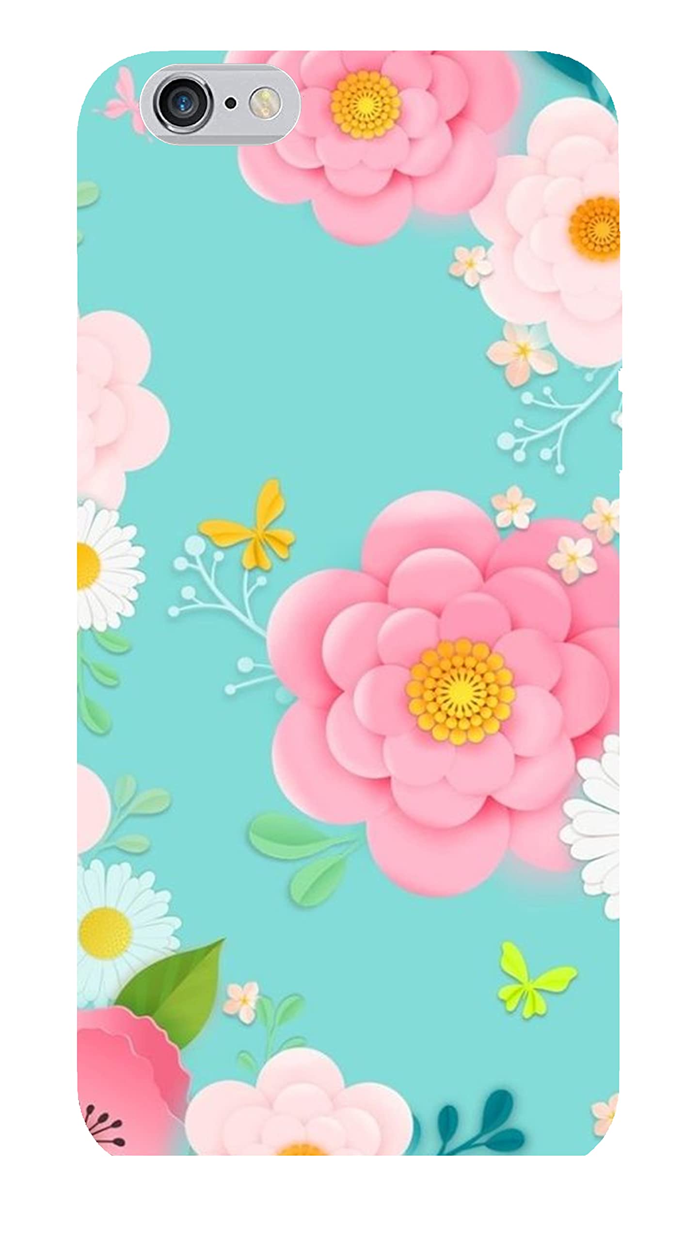 Silence iPhone 6s Plus/iPhone 6 Plus Pink and White Lovely Flower Designer Printed Mobile Hard Back Case Cover for iPhone 6s Plus/iPhone 6 Plus