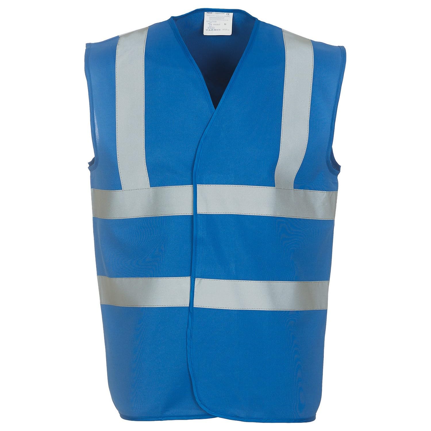 Yoko Men's Yk001/Hvw100 Hi Vis 2 Band and Braces Waistcoat - Royal, Small — image 1