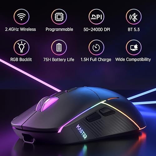 Rato Gaming Sem Fios FFJ: Precisão e Conforto para os Teus Jogos Favoritos