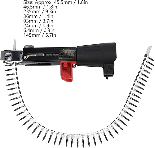 Miniatura 5 de Thincol Adaptador de cadena de taladro de tornillo para pistola de taladro eléctrico, rango de mandril de 1.614 in a 1.811 in, accesorio de pistola