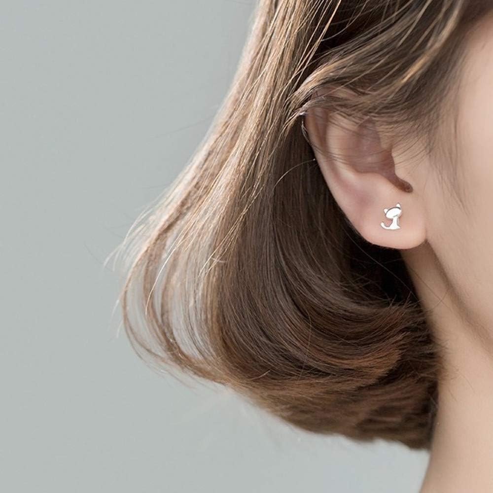 Stud Earrings Gift for Her, 925 Sterling Silver Earring Set Women Lovely Cat Studs Great Gift for Sister, Mom, Friends - Image 6