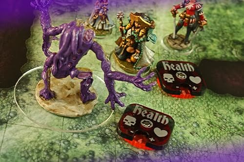 Miniatura 2 de LITKO Diales de salud 1-15 compatibles con Descent, rosa fluorescente (2)