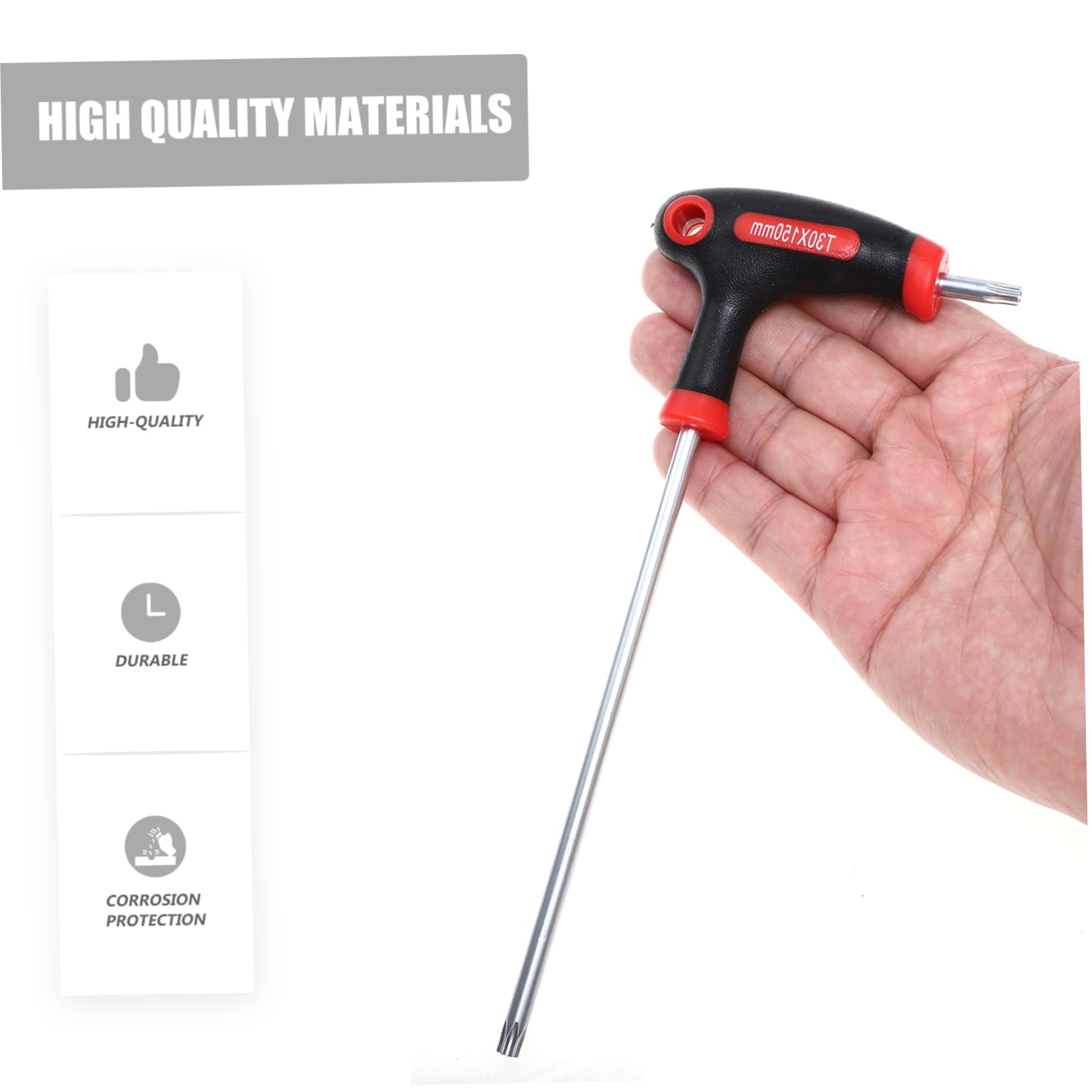 HOMSFOU Set 10 Pezzi Chiavi a Brugola con Manico a T Ergonomico in Acciaio Cromo-vanadio Resistente con Supporto Utile per Riparazioni Domestiche