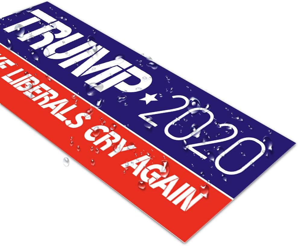 PACETAP 10 PCS 9 X 3 inch Make Liberals Cry Again Trump 2020 Car Truck Bumper Stickers Decals United States Presidential Election