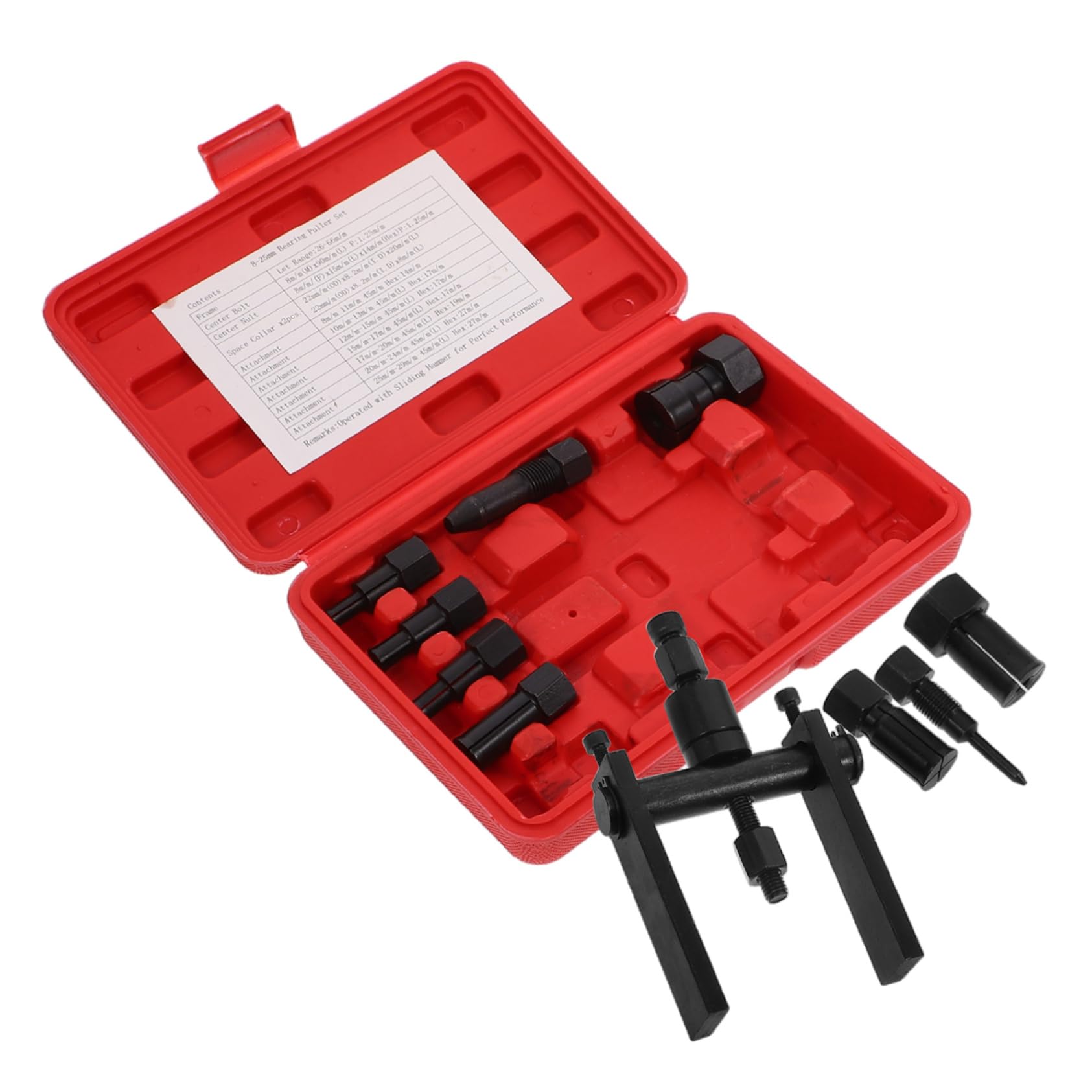 SOLUSTRE Bearing Removal Tool Motorcycle Two-jaw Puller Box 10pcs with Fine Craftsmanship