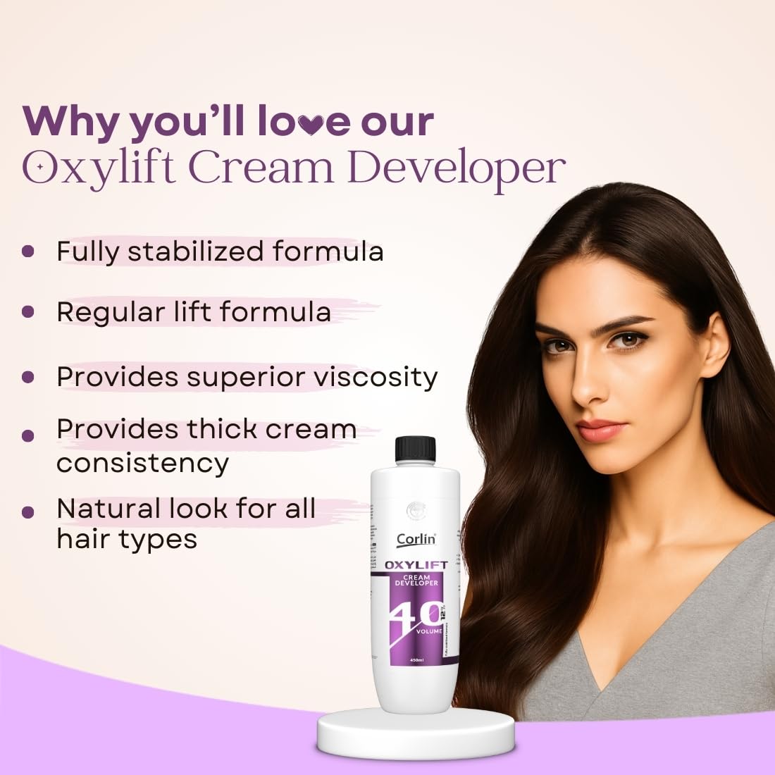 Professional Naturalis Hair Color Developer 40 Volume 12% - 1000ml | Cream Developer for Hair Colour | 2in1 Formula Hair Developer + Hair Spa with Pro Vitamin B5 3