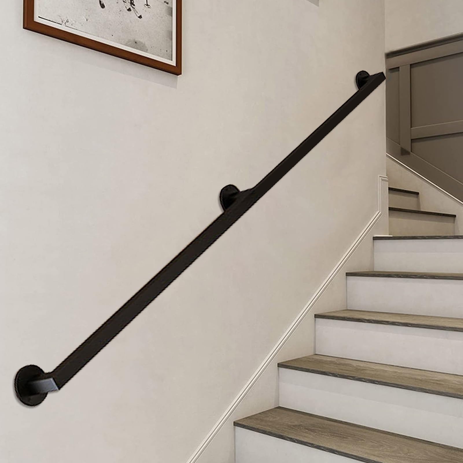 Rampe d'escalier murale de 4,2 m barres d'appui en métal haute stabilité