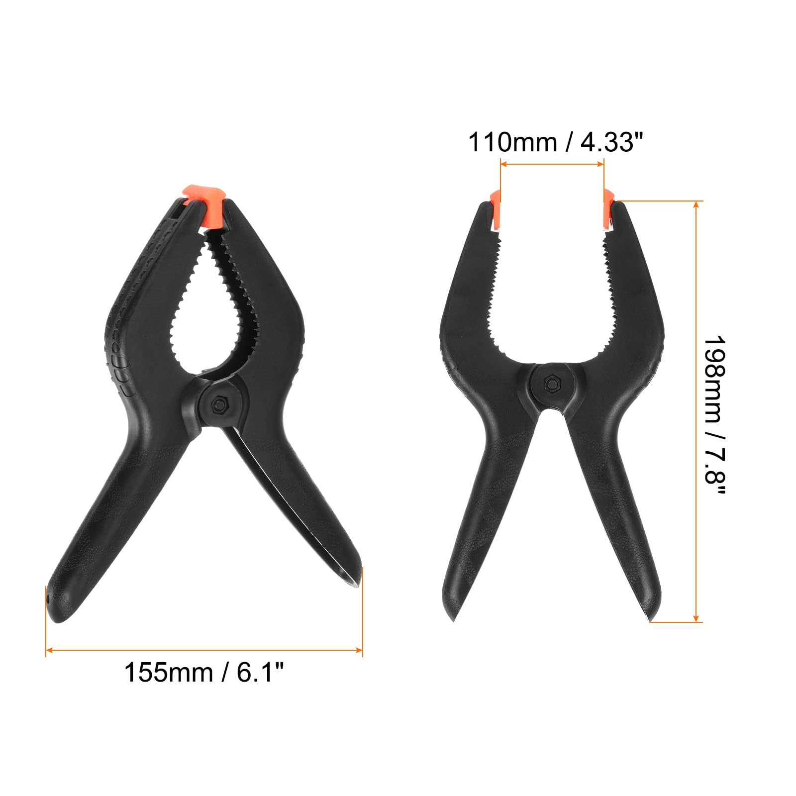 Morsetti Magnetici Per Morsa - 4 Pezzi, Gialli, In Nylon, Con Scanalature - Foto 6