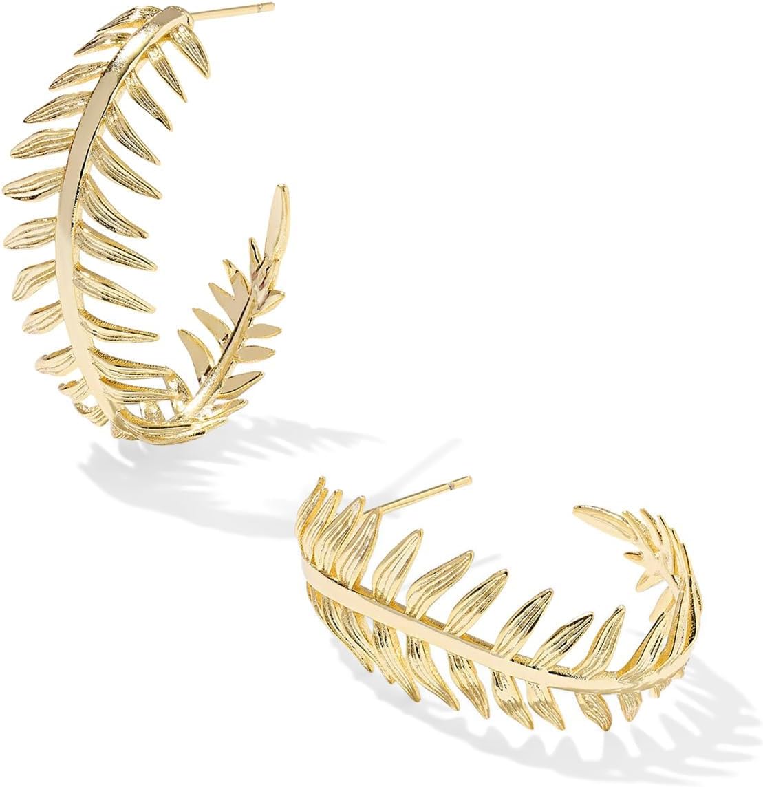 Kendra Scott Pendientes de aro Kayla para mujer, color dorado, talla única