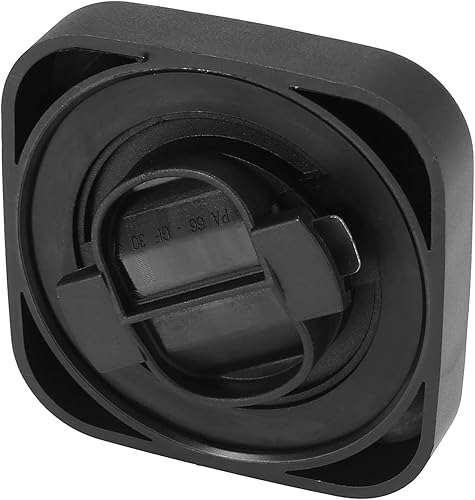 Miniatura 5 de X AUTOHAUX Reemplazo negro 11121743294 de la tapa del aceite del motor para BMW E36 E46 328 E39 528 E53 X5