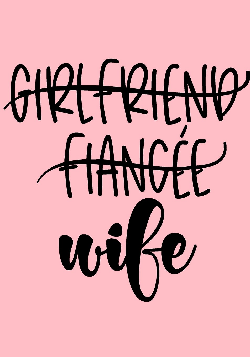 Girlfriend Fiancee Wife: Bride Journal Notebook: Great Engagement Gift for Bride to Be or Bridal Shower Guest Book/Gift Log/Wedding Planner Organizer