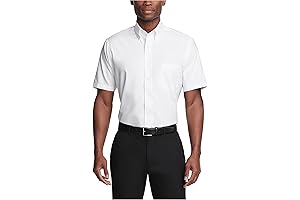 Men's White Short Sleeve Button Up: Flawless Style, Unparalleled Comfort