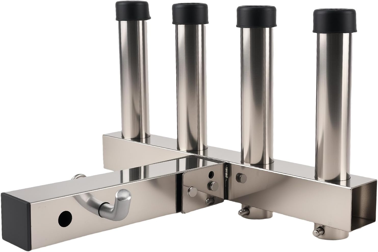 maXpeedingrods Hitch Mount Fishing Rod Holder for Truck Car Golf SUV with 2-inch Hitch Receiver, 304 Stainless Steel Hitch Truck Adjustment Fishing Rod Rack, Fishing Pole Holder