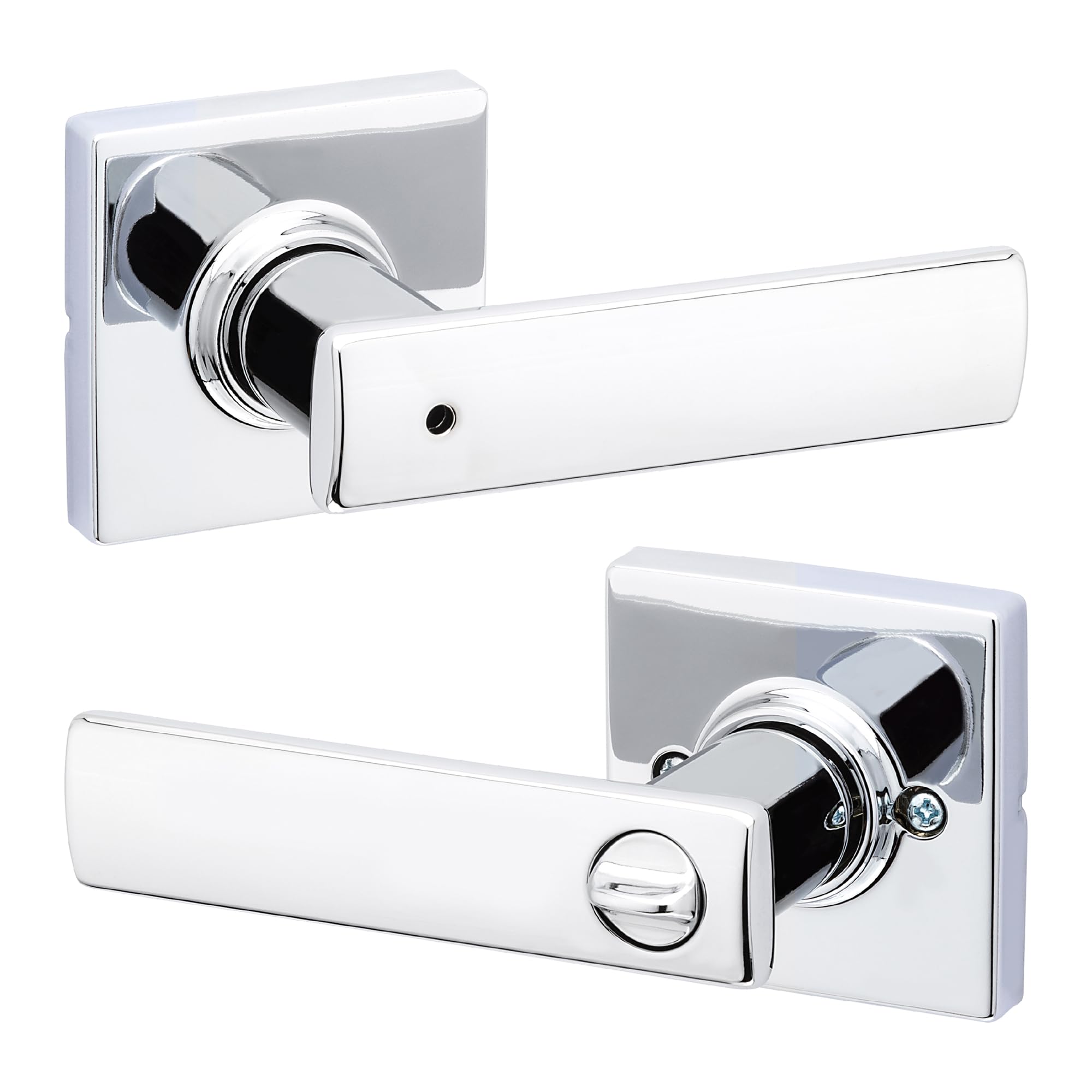 Kwikset Levier 93002-020 poignée porte chrome poli brillant