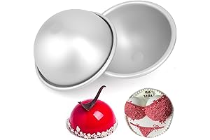 Sphere Cake Pan: 2 Piece 5 Inch Aluminum Alloy Dome Cake Pan