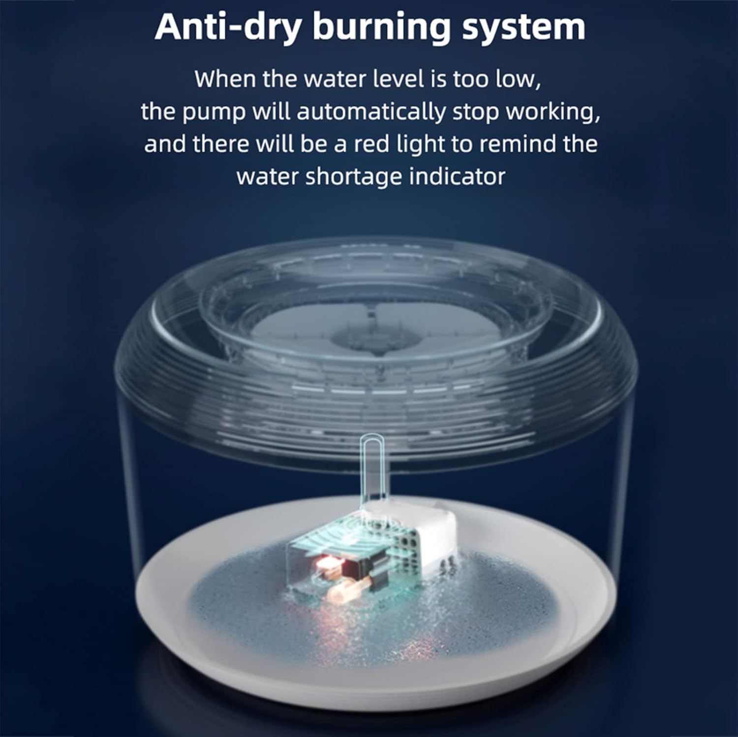 Dog Water Fountain, Cat Drinking Water Fountain, Quiet Cat Water Dispenser with Replaceable Filters, Pet Water Fountain for Cats Dogs Multiple Animals,White