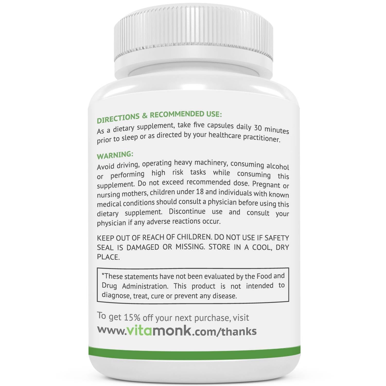 VitaMonk Muscle Relaxer Supplement for Natural Sore Muscle Relief — Amazon image 6