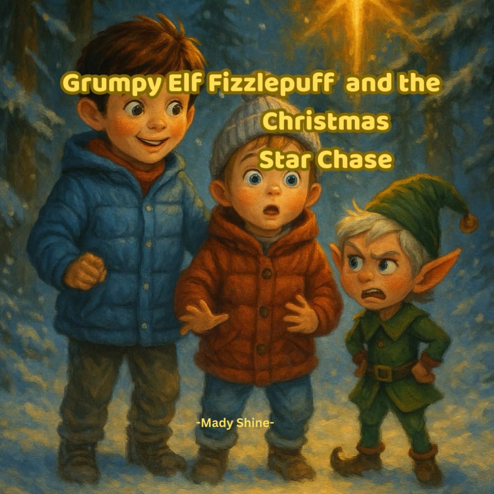 Grumpy Elf Fizzlepuff and the Christmas Star Chase: A Funny Christmas Adventure About Sibling Magic, Teamwork, and One Very Grumpy Elf