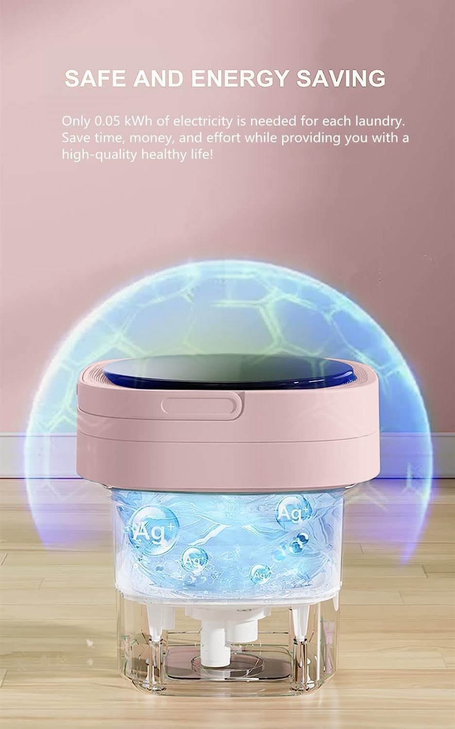 MacLehose Portable Washing Machineand Dryer Combo,8L, Mini Washing Machine, Portable Washerï¼ŒFoldable, For Baby Clothes, Underwear or Small Items, Camping&Travel Laundryï¼ŒApartments, Dorm