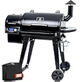 Z GRILLS ZPG-450A Wood Pellet Grill & Smoker with PID V2.1 Controller, 459 Sq in Cook Area, Meat Probe, Foldbale Shelf, 8 in 1 BBQ Grill Outdoor Auto Temperature Control, Black