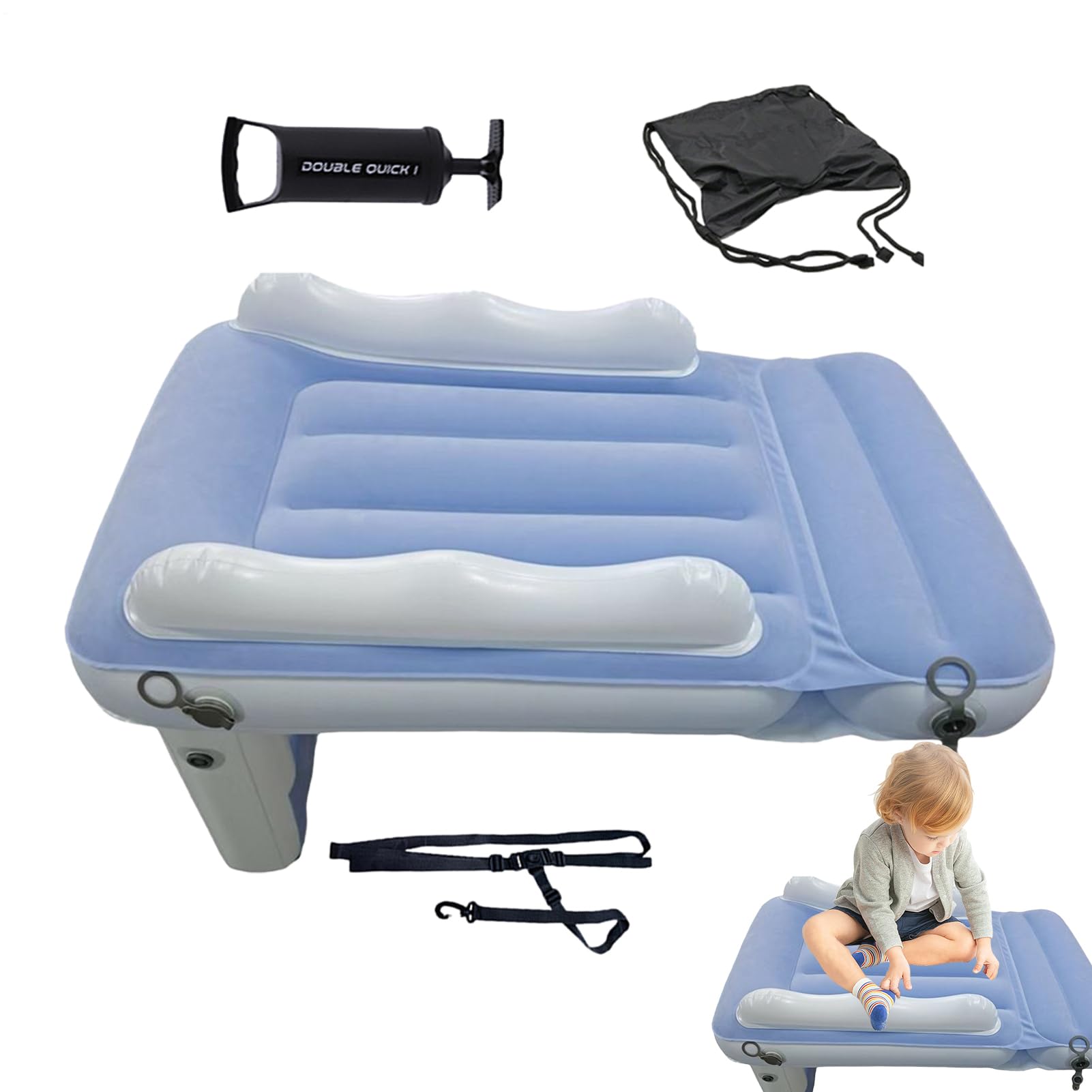Aufblasbares Kinder-Reisebett, Baby-Flugzeug-Sitzverlängerung