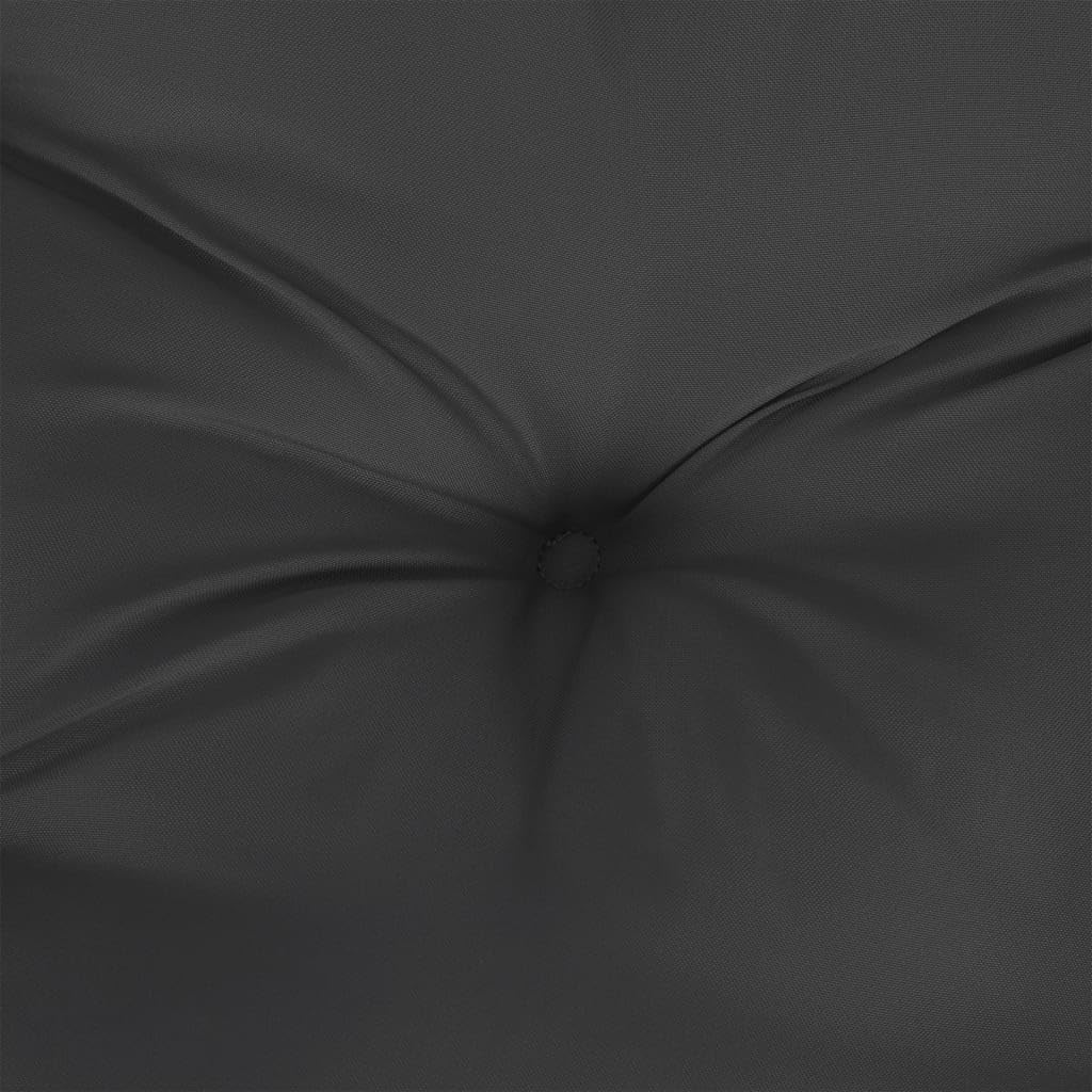 vidaXL Lot de 4 Coussins de Palette, Galette de Siège Imperméable, Coussin de Jardin, Décoration d'Extérieur Terrasse, Noir 50x50x7 cm Tissu Oxford