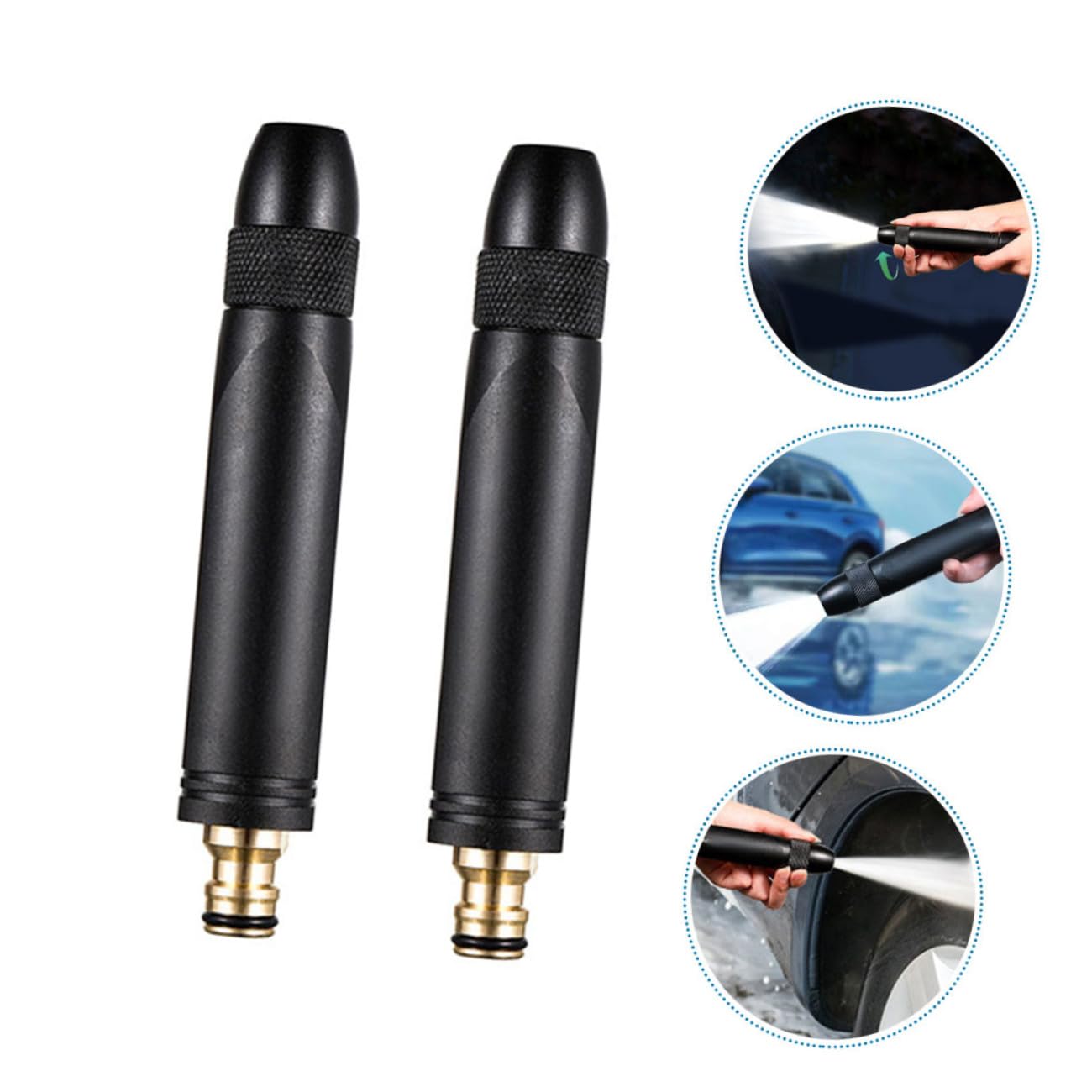 BESTonZON 2pezzi Ugello Per Flessibile Ugello Per Irrigazione Accessori Per Design Ergonomico Controllo Manuale Utilizzo Per Lavaggio Auto Giardinaggio Irrigazione Lavaggio Pavimenti