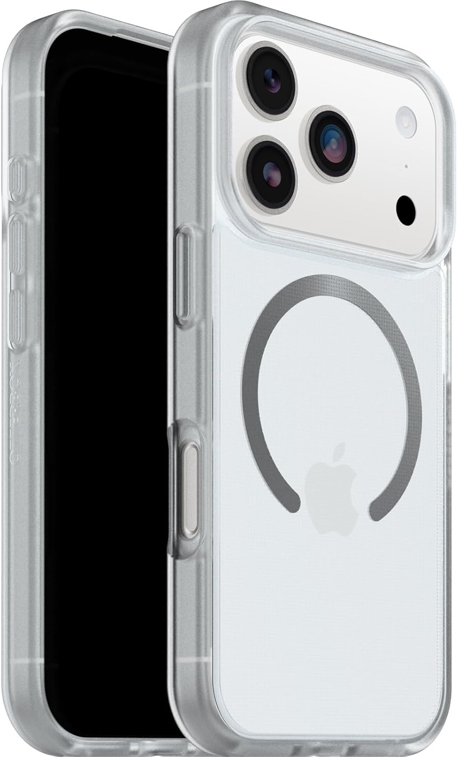 OtterBox React Series MagSafe funda para iPhone 17 Pro, Testada con los estándares Militares anticaídas, Transparente + OtterBox Glass Protector de Pantalla de Cristal Templado