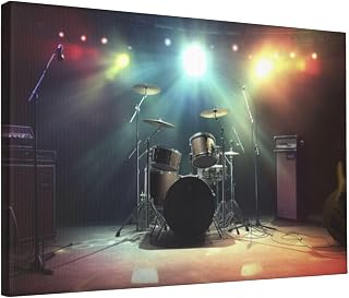 DWVTSLH Rock Band Stage Poster Paintings Canvas Wall Art Bedroom Prints Home Decor Hanging Picture Modern Home Artworks Ae...