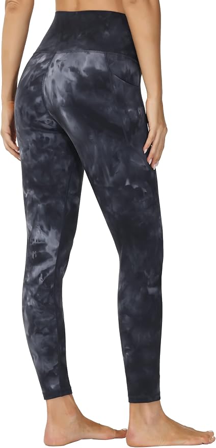 Leggings deportivos para mujer con bolsillos y control de abdomen miniatura 3