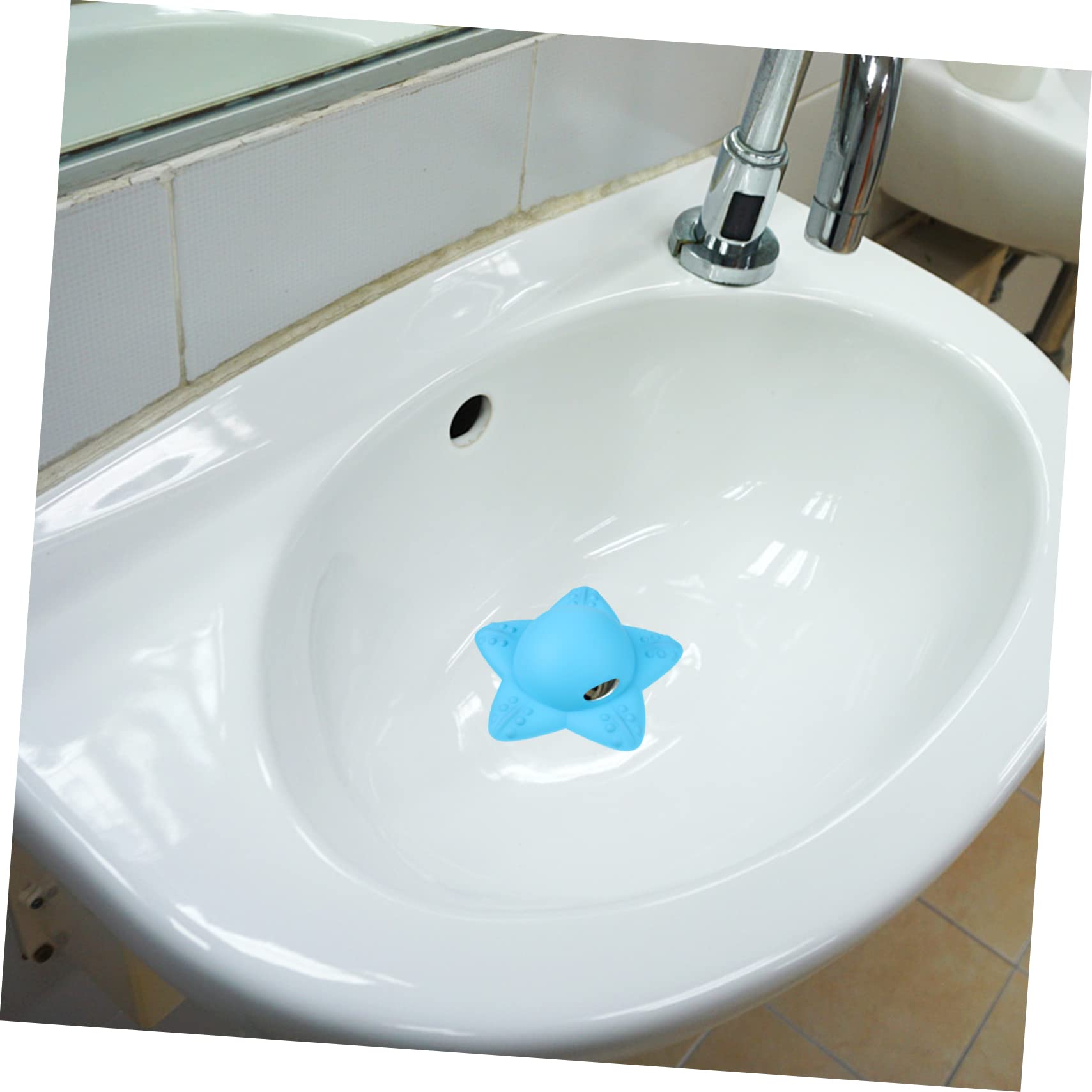 NUOBESTY 4 Stück Badewannen-Überlaufstopper Haarstopper für Badewannenablauf badewanne wasserstopper Abfluss Badewannen-Überlaufabdeckung Wannenstopfen für das Bad Ablaufstopfen Kieselgel