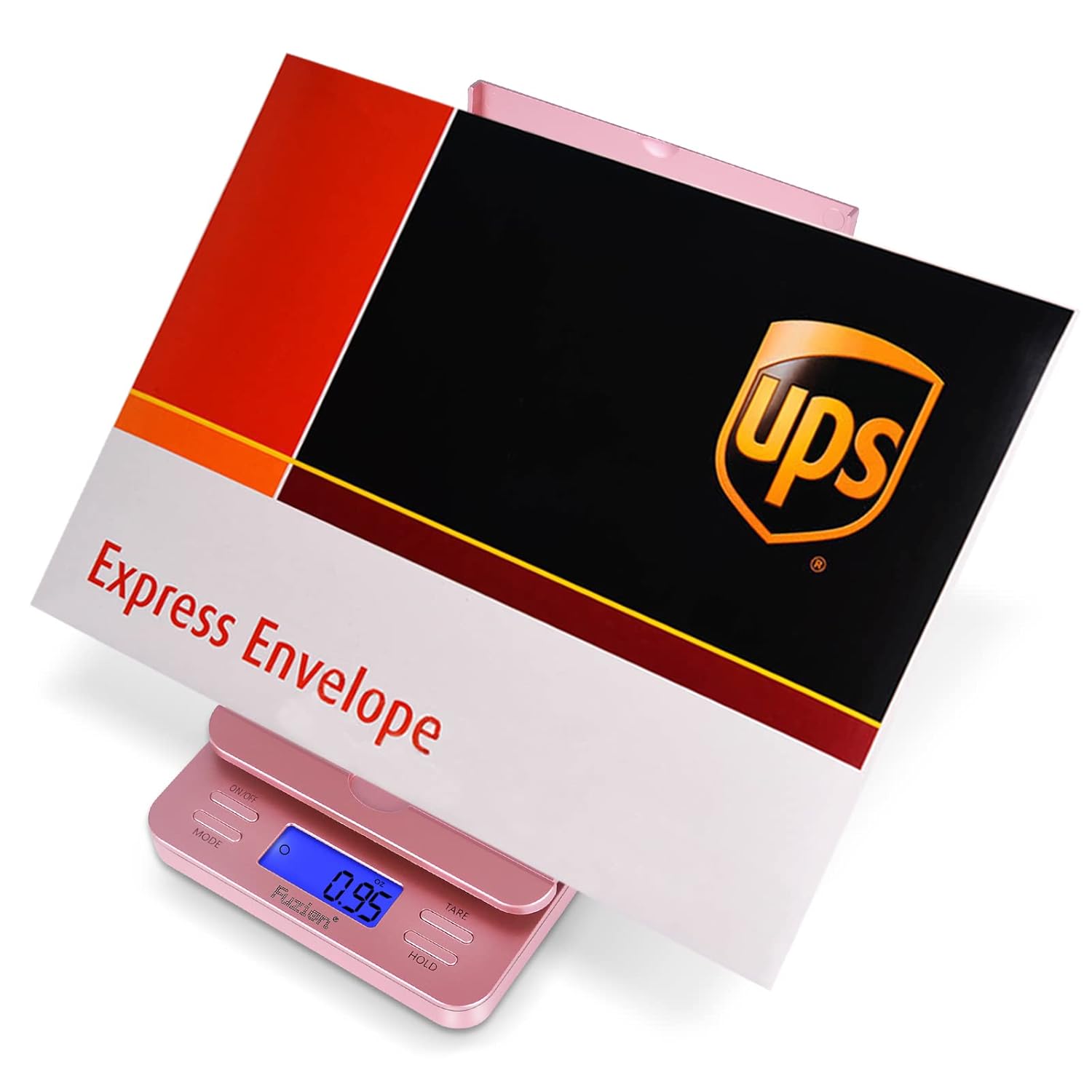 Fuzion Shipping Scale, Digital Postage Scale for Packages 86 lb/0.1oz with Hold and Tare, Postal Scale with Flip Holder, Package Scale for Small Business, Battery & AC Adapter : Office Products