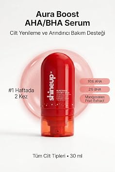 Aura Boost AHA BHA Serum 30 ml |%10 AHA%2 BHA Peeling Etkili Serum