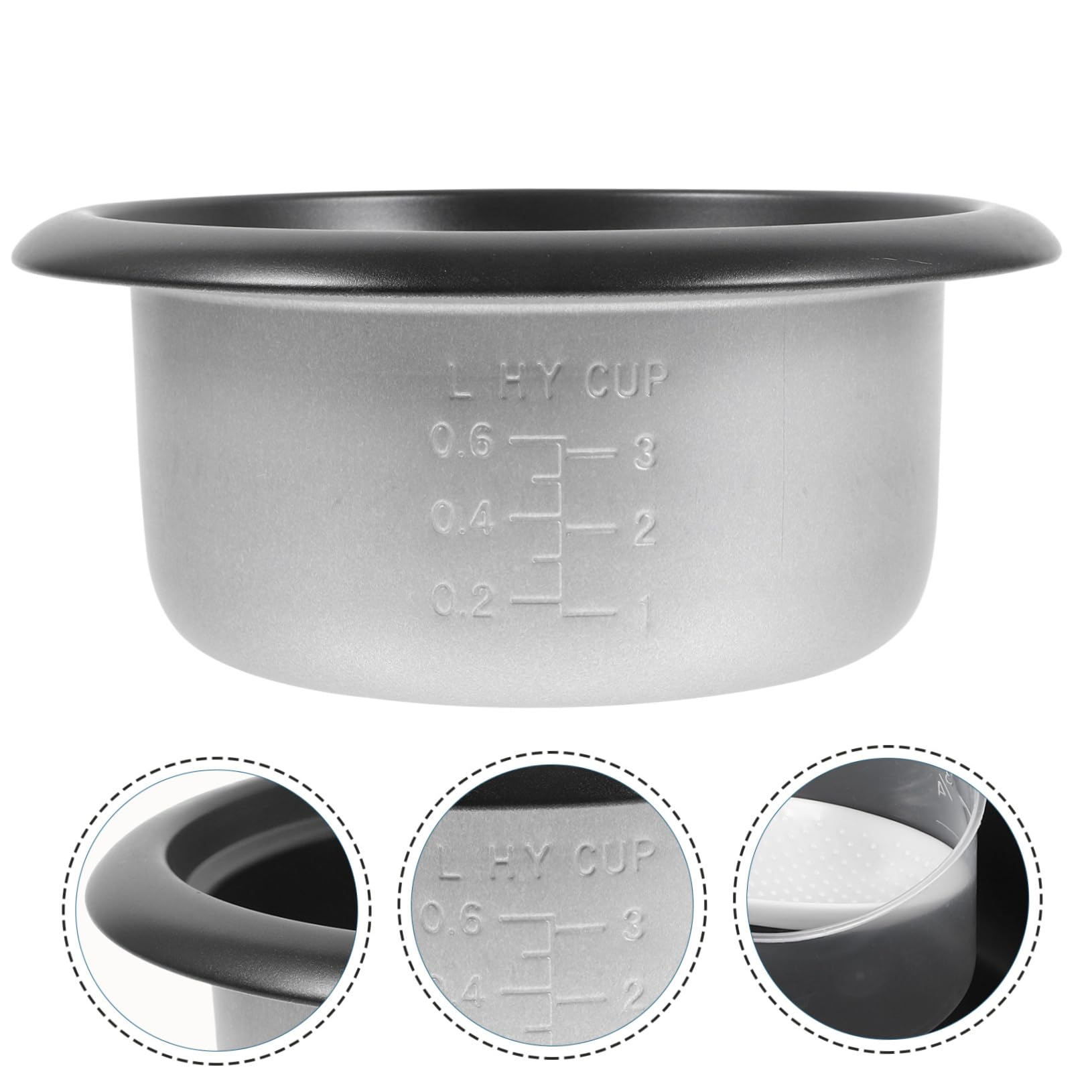 Mikikit Pentola Interna Per Cuociriso 350 W, Antiaderente, Design Semplice e Resistente, Per Cottura Di Riso e Zuppe a Casa e Cucina Professionale